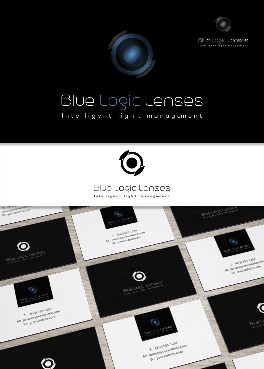 Logo-Design von TTK für Blue Logic Lenses | Design #15915469