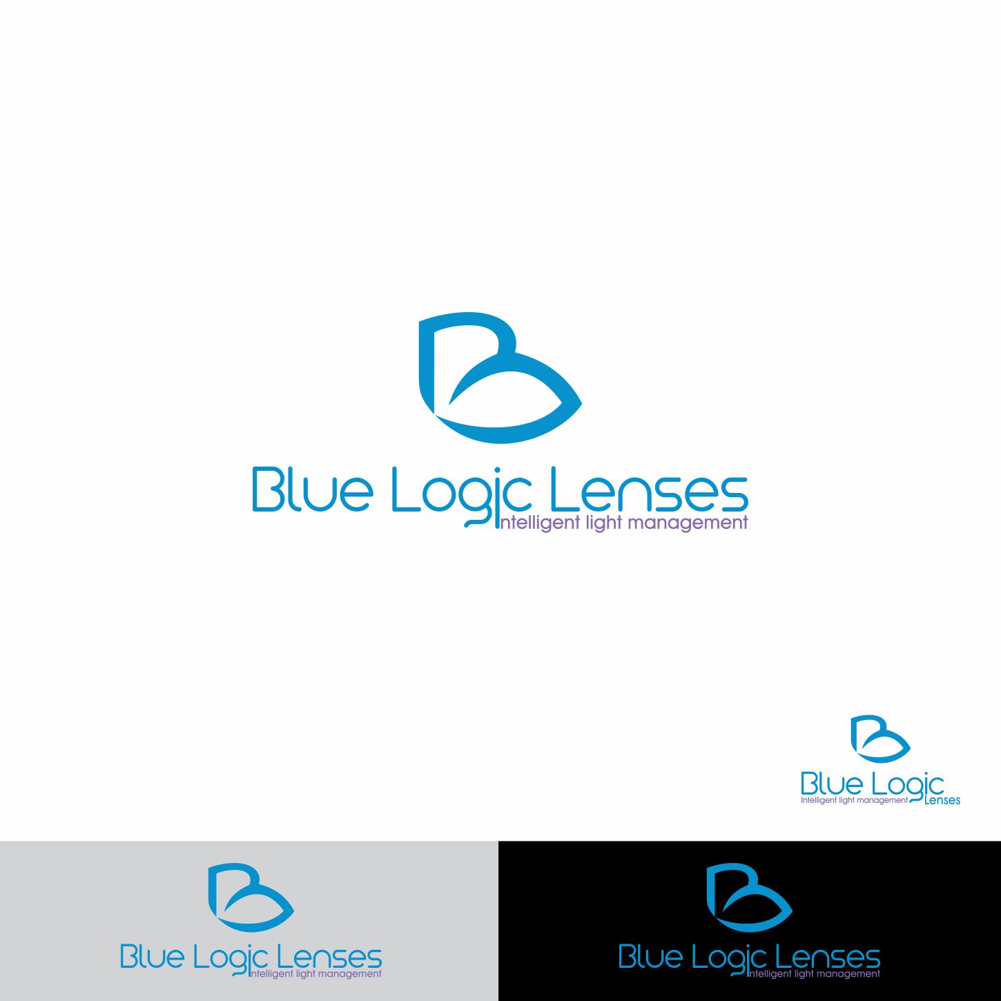 Logo Design by ev. for Blue Logic Lenses | Design #15937572