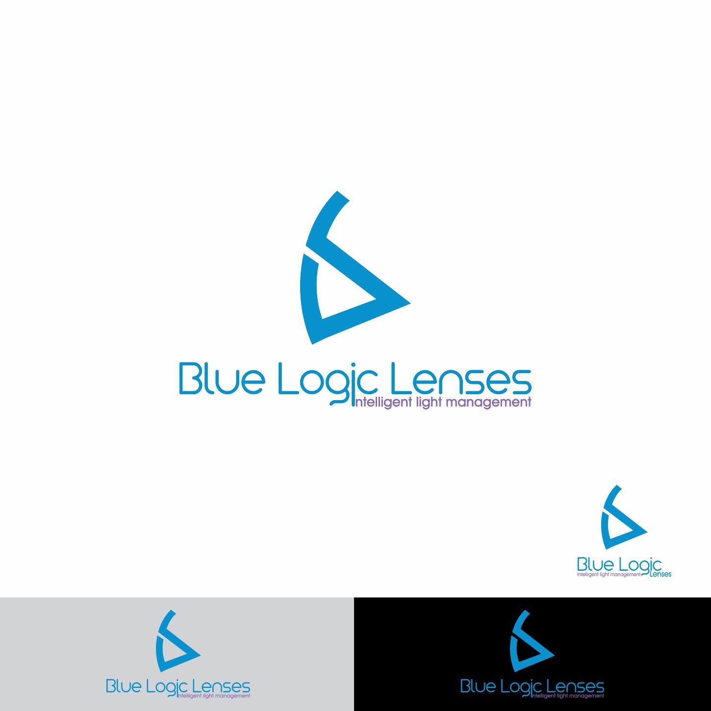 Logo Design by ev. for Blue Logic Lenses | Design #15937589