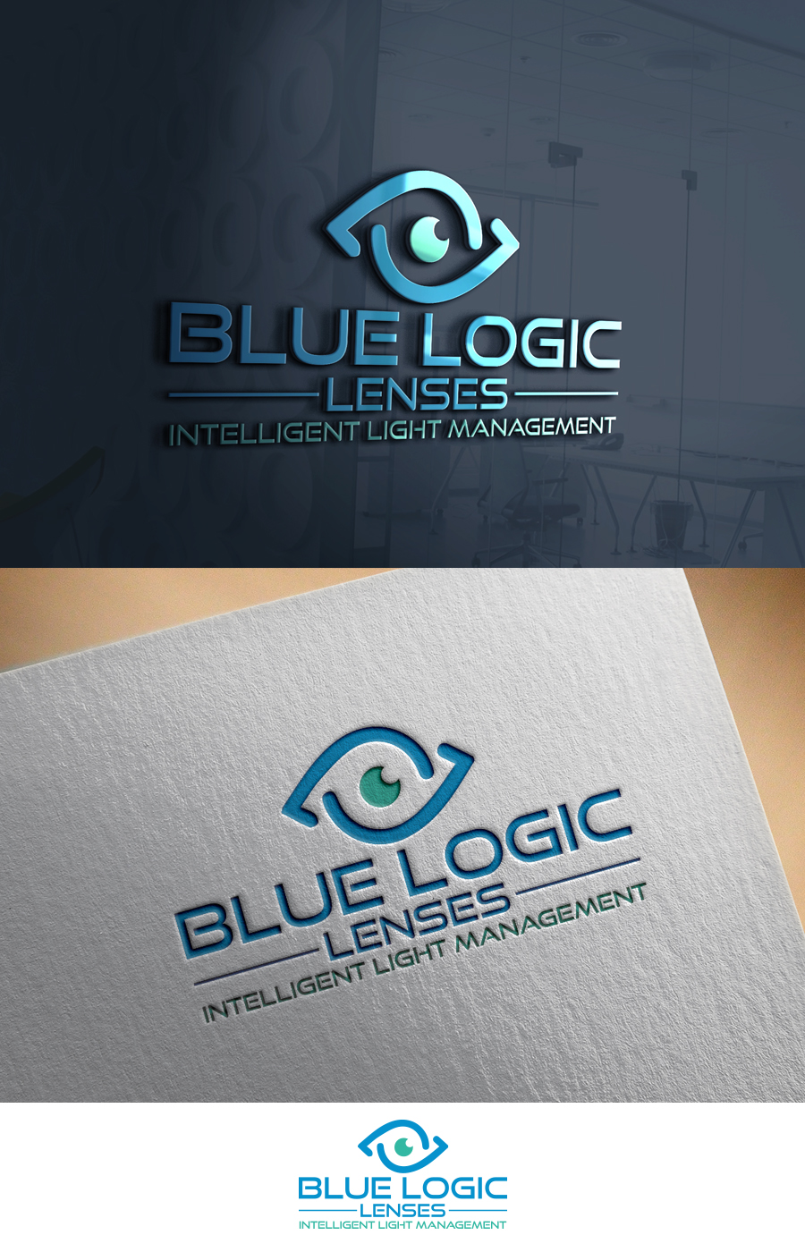 Logo Design by supercreative for Blue Logic Lenses | Design #15923801