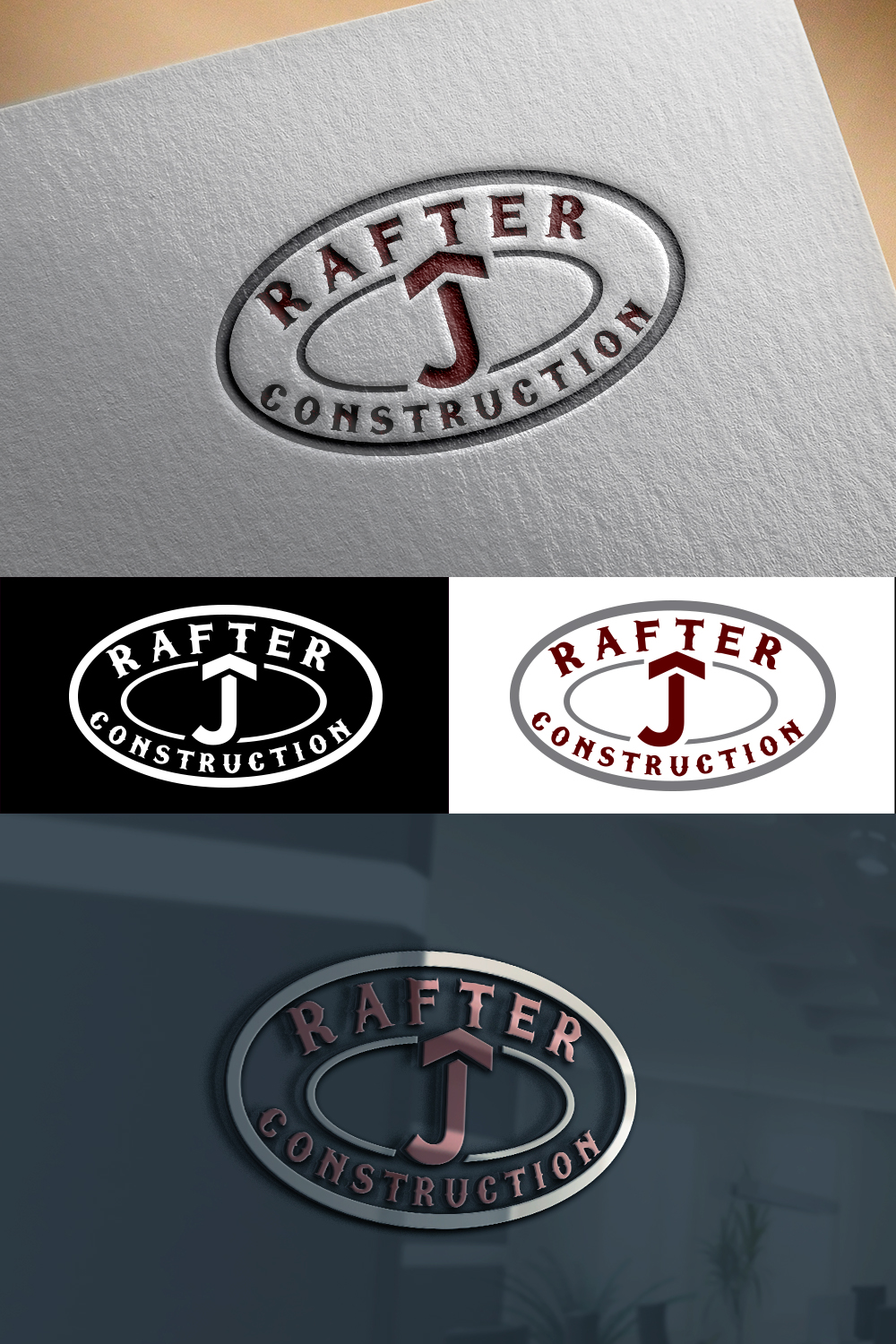Logo-Design von shariqueyaseen2 für Rafter J Construction | Design: #15801007