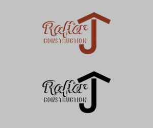 Logo-Design von Krice für Rafter J Construction | Design: #15782062