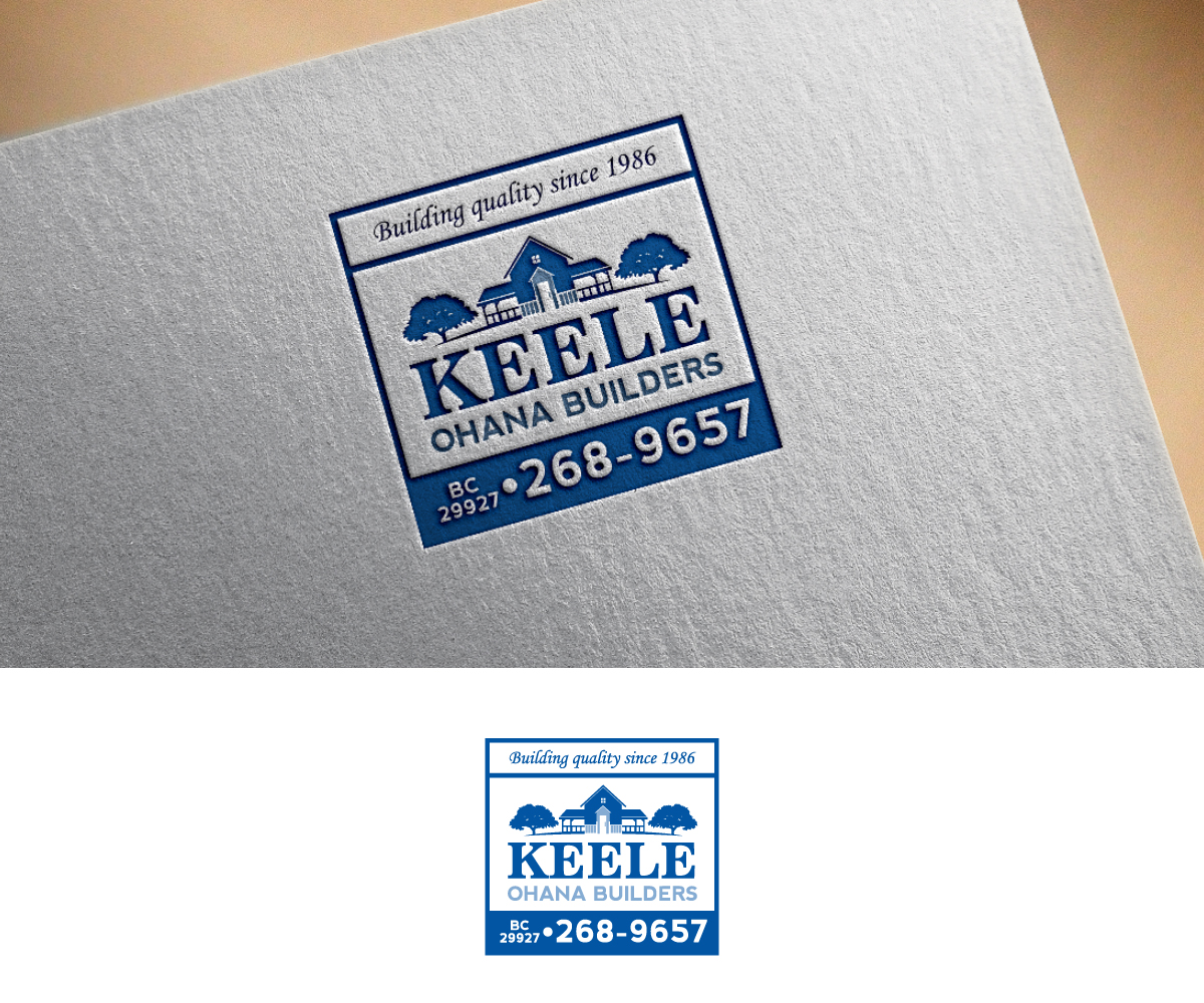 Logo Design by Anekaa for Keele Ohana Builders, Inc. | Design #15790542