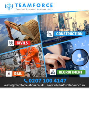 Design Poster Template for Construction firm. | Print Design by Gfx.26™