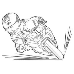 Superbike Cartoon Colouring Competition | Diseño Con Ilustración por BJY