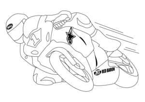 Superbike Cartoon Colouring Competition | Diseño Con Ilustración por Abiyoso28