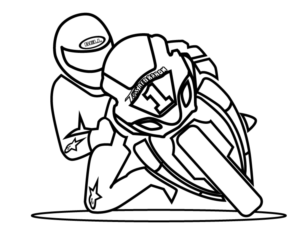 Superbike Cartoon Colouring Competition | Diseño Con Ilustración por DesignerGuide