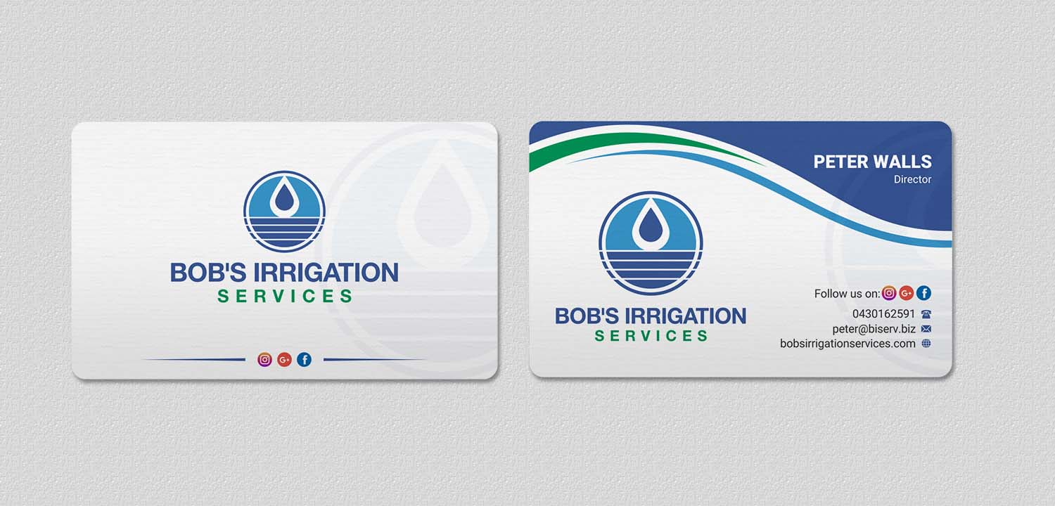 Business Card Design by INDIAN_Ashok for Bob's Irrigation Services | Design #15818438