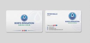 Visitenkarten-Design von INDIAN_Ashok für Bob's Irrigation Services | Design: #15818440