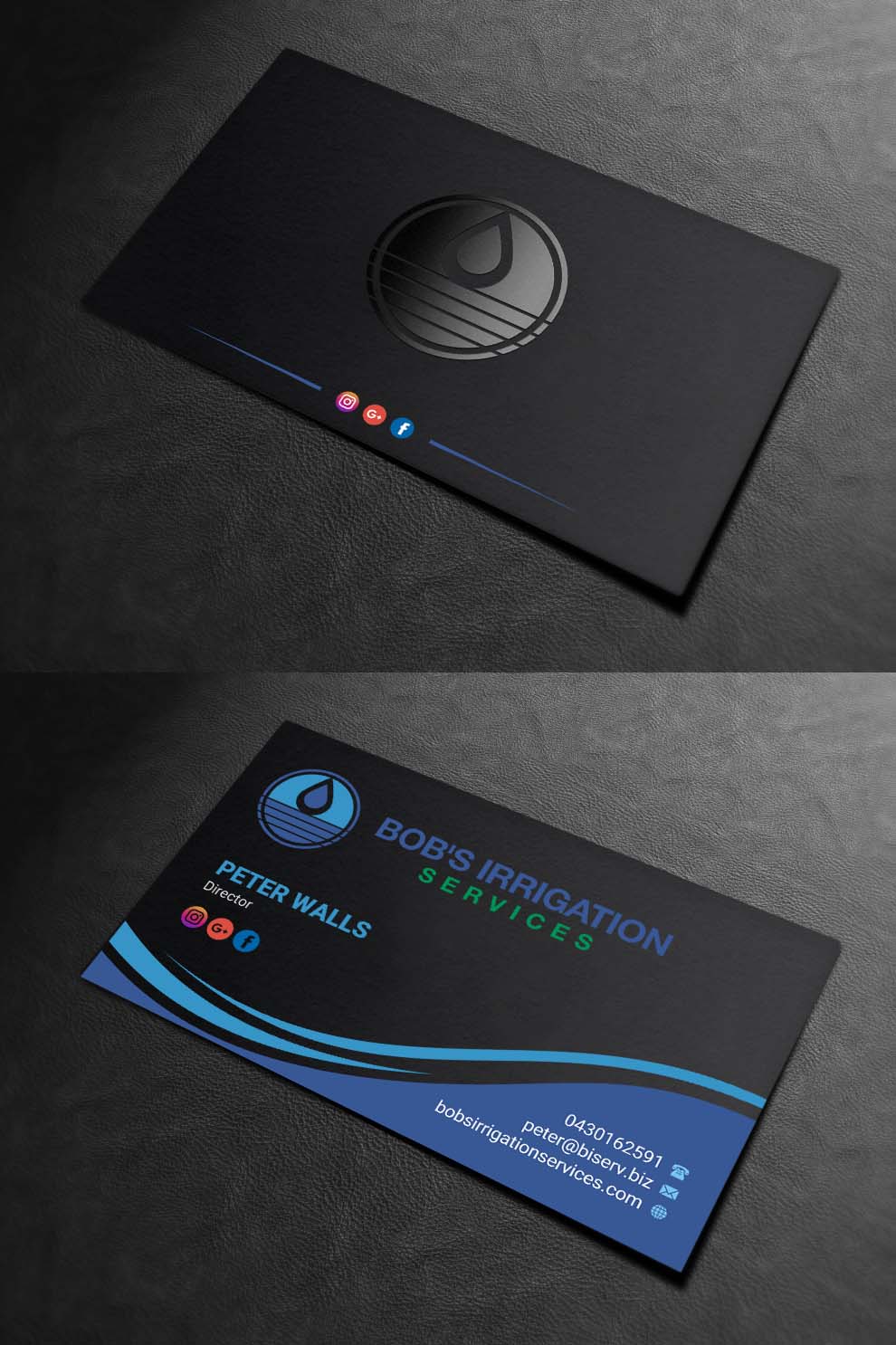 Visitenkarten-Design von INDIAN_Ashok für Bob's Irrigation Services | Design #15818449