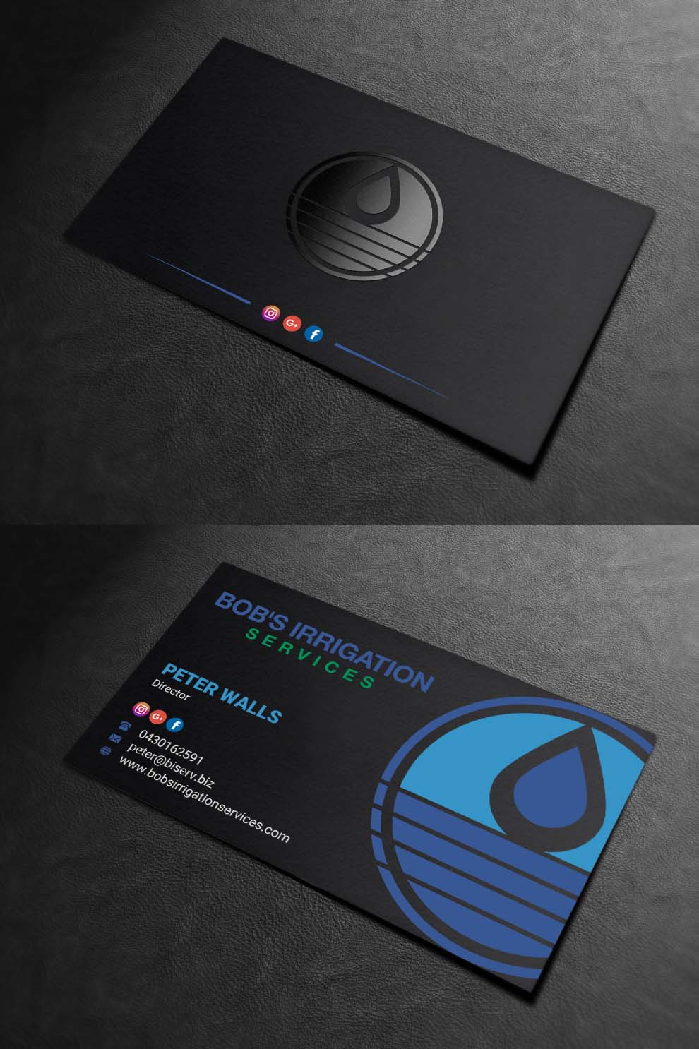 Business Card Design by INDIAN_Ashok for Bob's Irrigation Services | Design #15818450