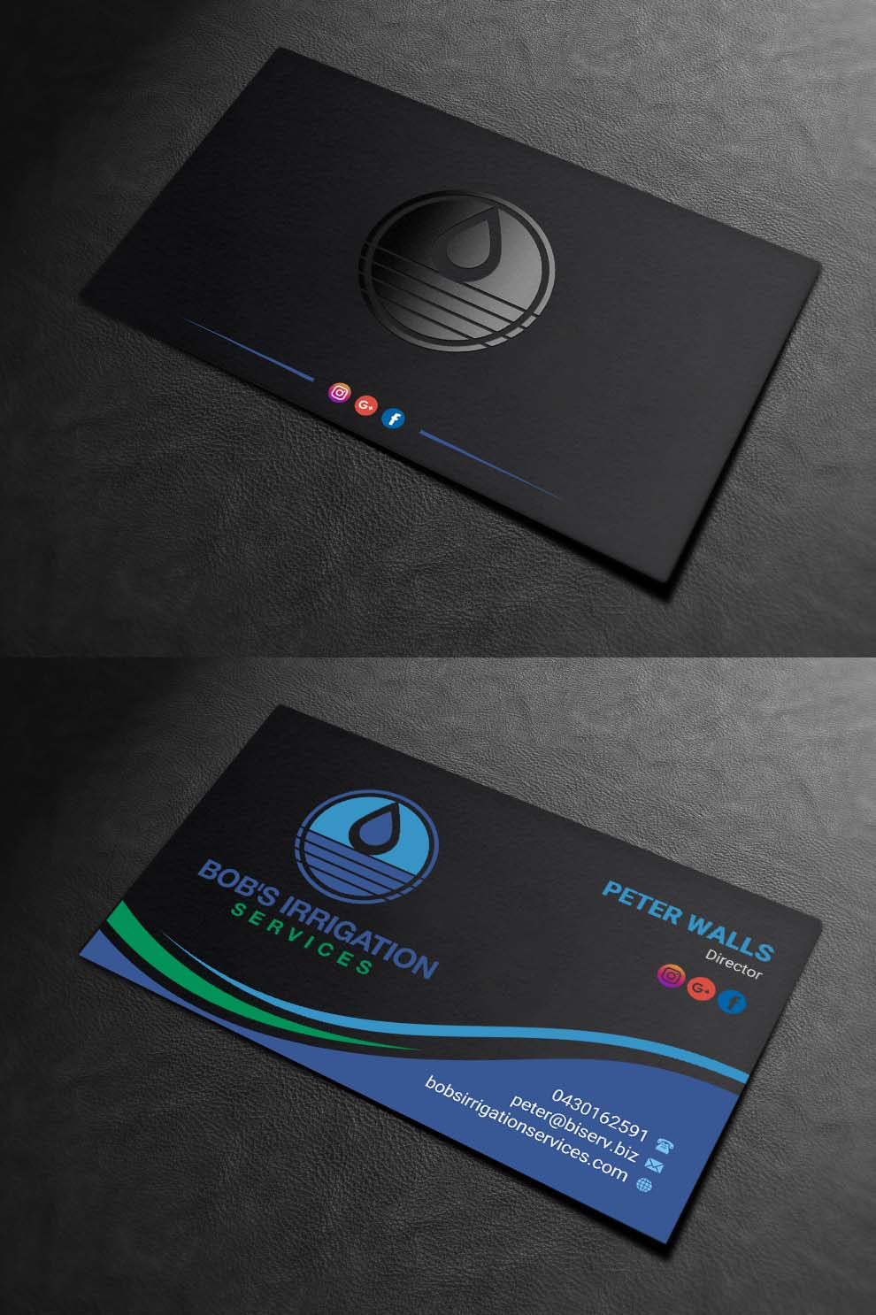 Visitenkarten-Design von INDIAN_Ashok für Bob's Irrigation Services | Design #15818454