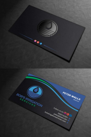 Visitenkarten-Design von INDIAN_Ashok für Bob's Irrigation Services | Design: #15818455