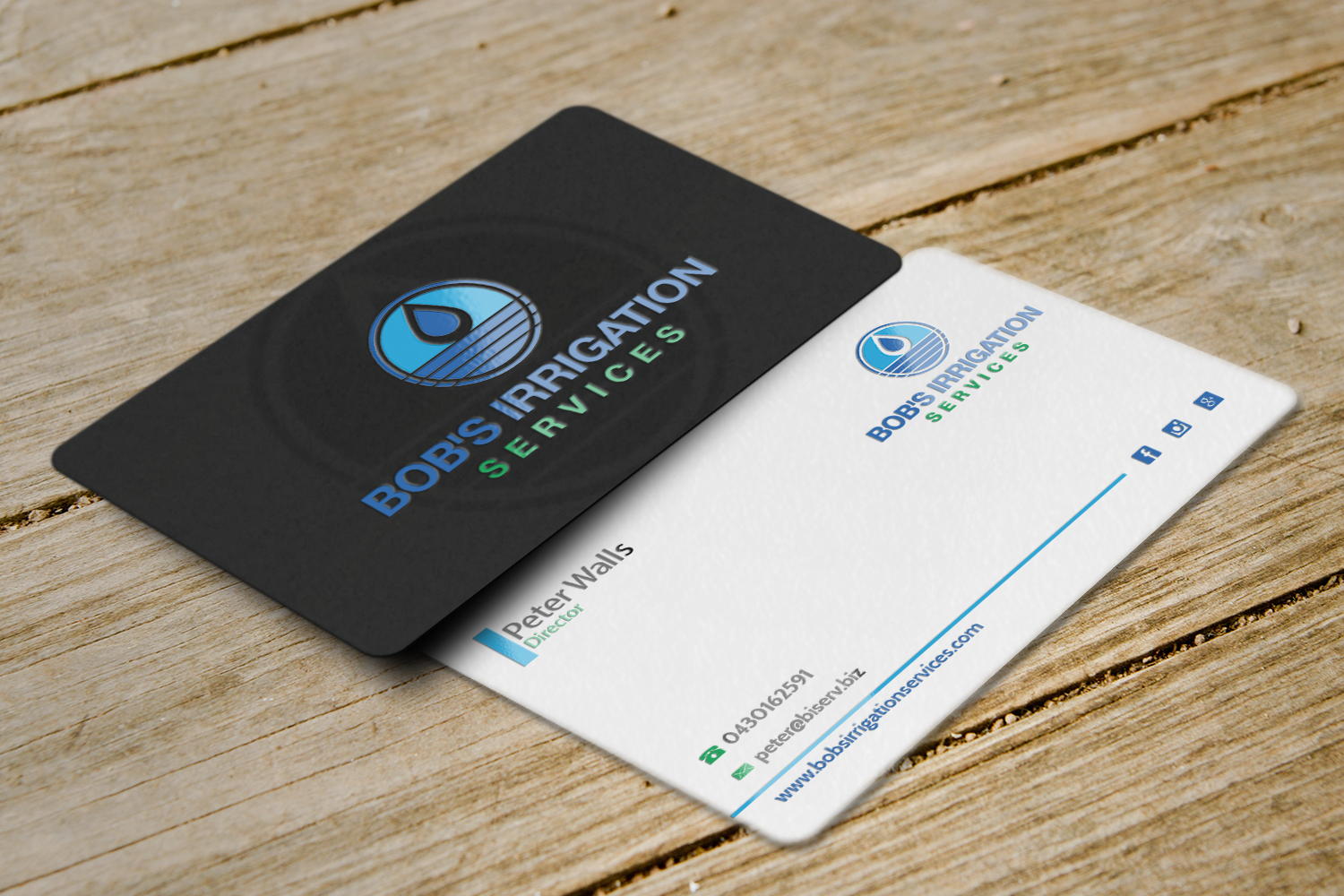 Visitenkarten-Design von Riz' für Bob's Irrigation Services | Design #15793226