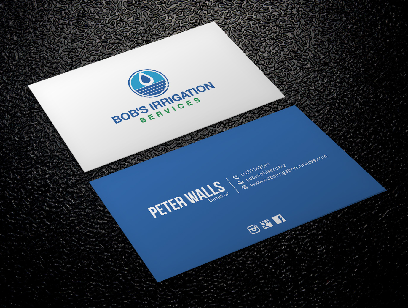 Business Card Design by Xpert for Bob's Irrigation Services | Design #15810058