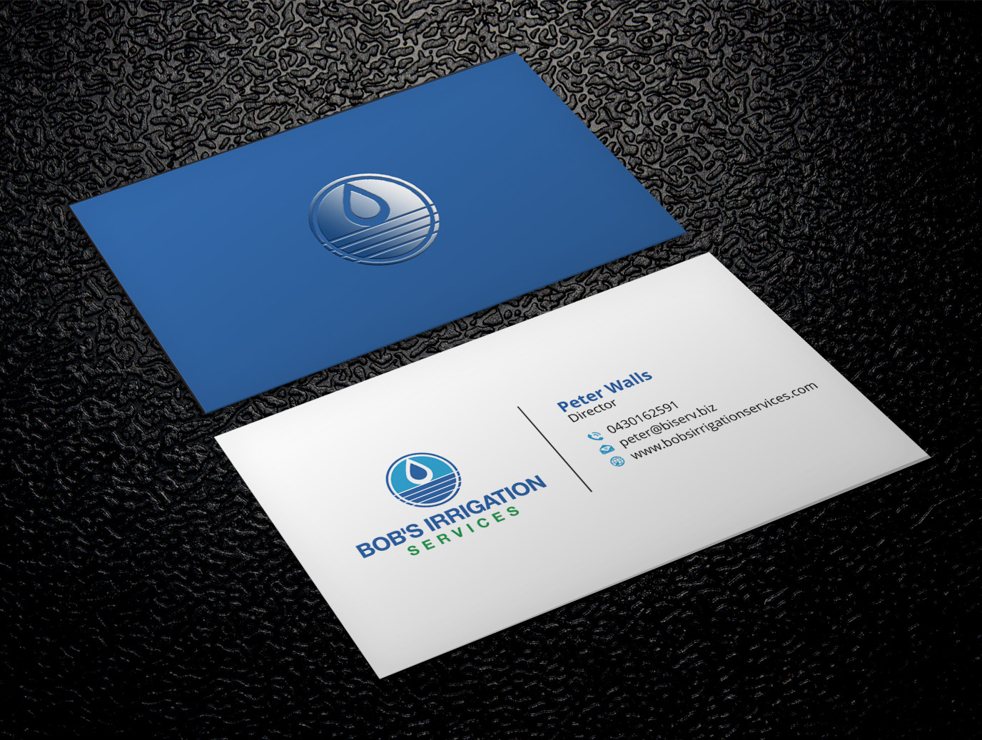 Business Card Design by Xpert for Bob's Irrigation Services | Design #15810059