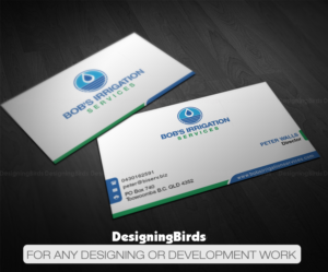 Business Card Design by Designing Birds for Bob's Irrigation Services | Design: #15796580