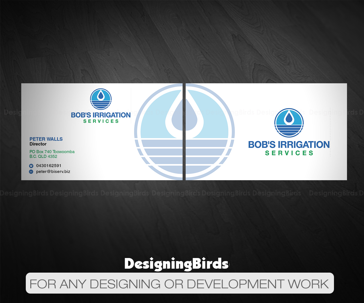 Visitenkarten-Design von Designing Birds für Bob's Irrigation Services | Design #15796967