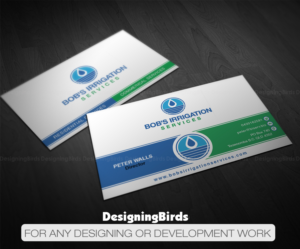 Business Card Design by Designing Birds for Bob's Irrigation Services | Design: #15803564