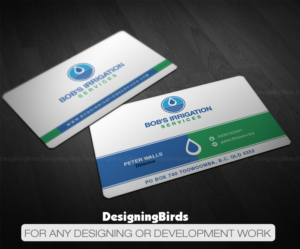 Business Card Design by Designing Birds for Bob's Irrigation Services | Design: #15804541