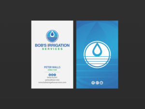Diseño de Tarjeta de Presentación por Creations Box 2015 para Bob's Irrigation Services | Diseño: #15800857