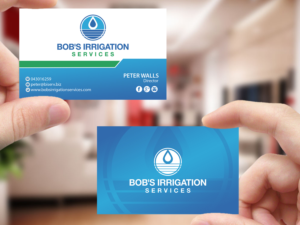 Visitenkarten-Design von Creations Box 2015 für Bob's Irrigation Services | Design: #15800888