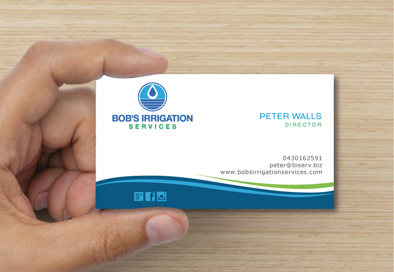 Visitenkarten-Design von instudio für Bob's Irrigation Services | Design #15885454