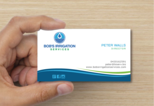 Visitenkarten-Design von instudio für Bob's Irrigation Services | Design: #15885454