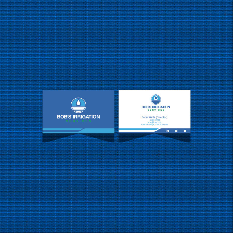 Visitenkarten-Design von g234t_d4y für Bob's Irrigation Services | Design #15792326