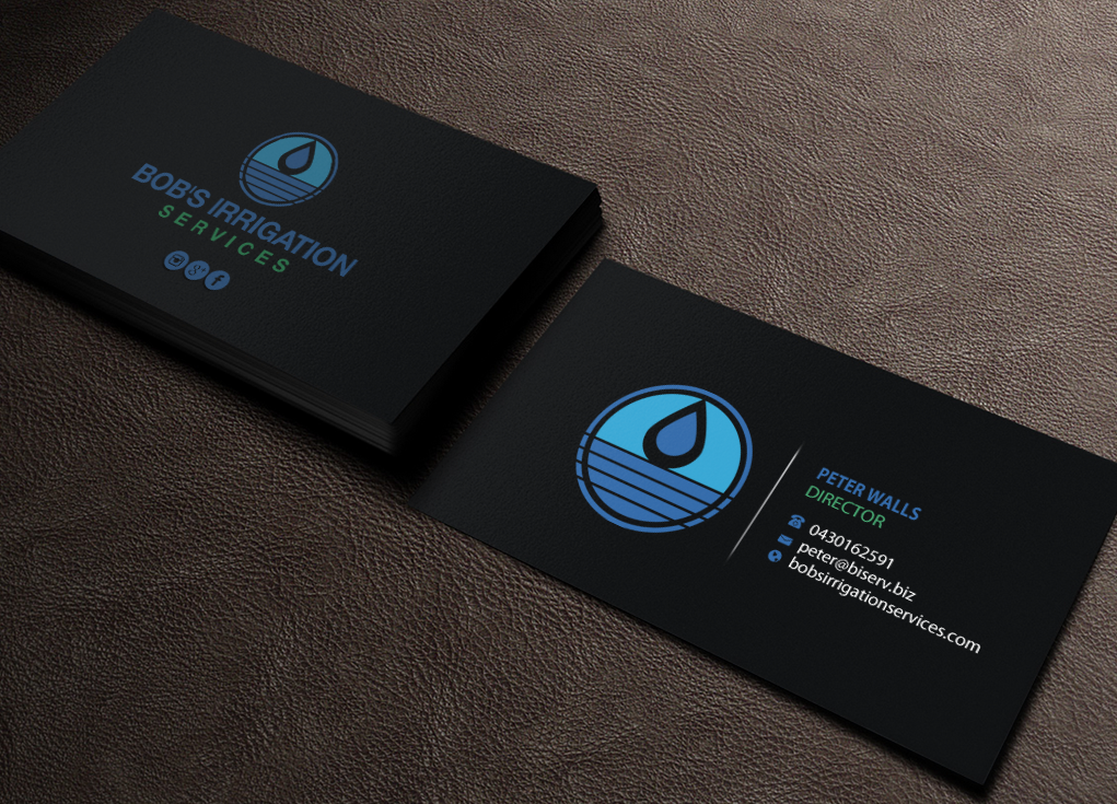 Visitenkarten-Design von Brand aid für Bob's Irrigation Services | Design #15797715