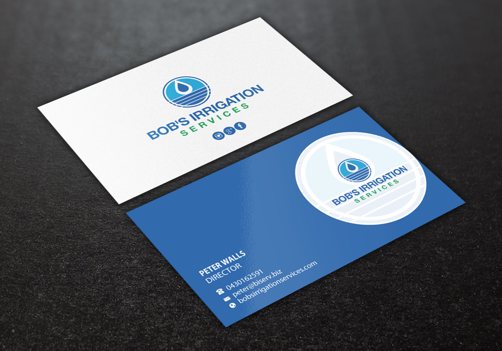 Visitenkarten-Design von Brand aid für Bob's Irrigation Services | Design #15805530