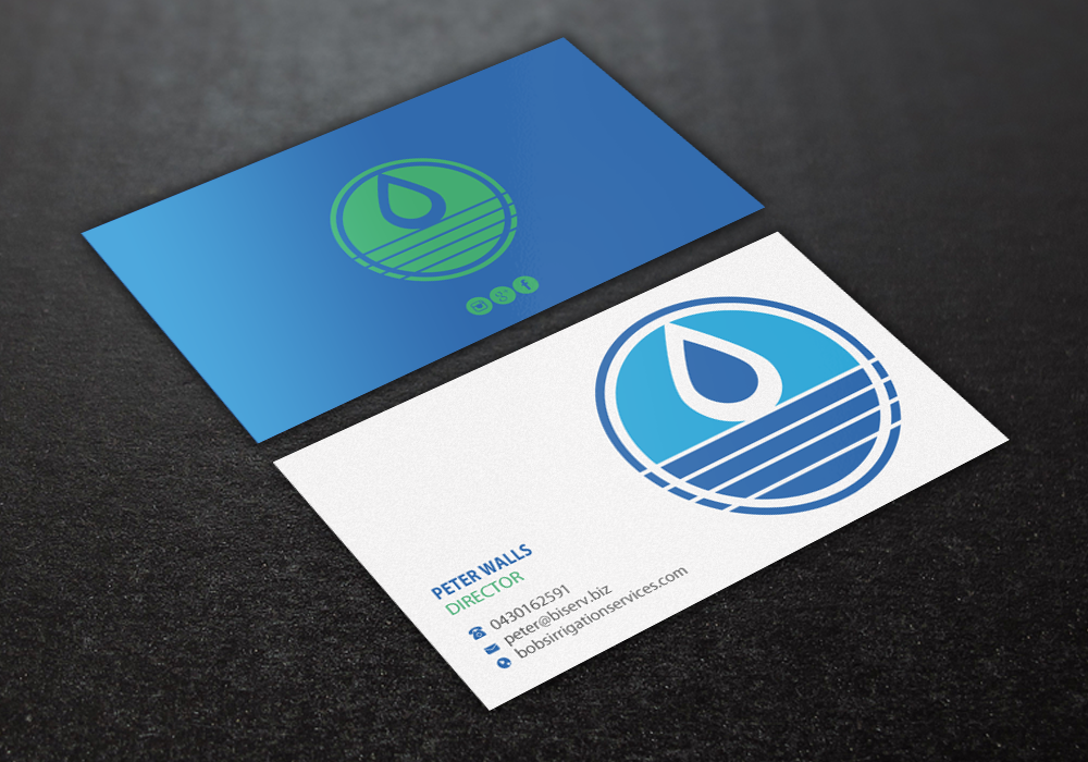 Visitenkarten-Design von Brand aid für Bob's Irrigation Services | Design #15805533