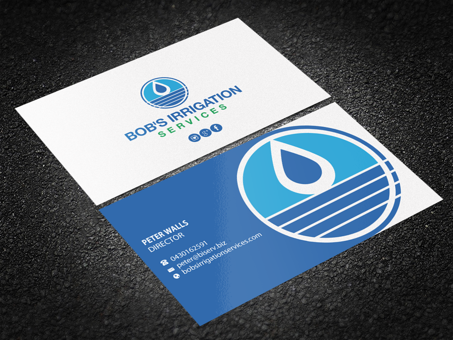 Visitenkarten-Design von Brand aid für Bob's Irrigation Services | Design #15805551