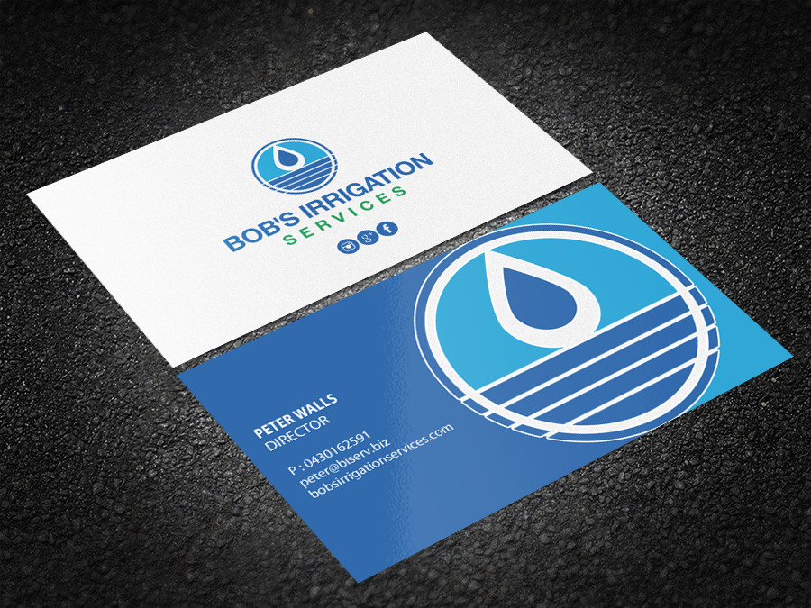 Visitenkarten-Design von Brand aid für Bob's Irrigation Services | Design #15805553