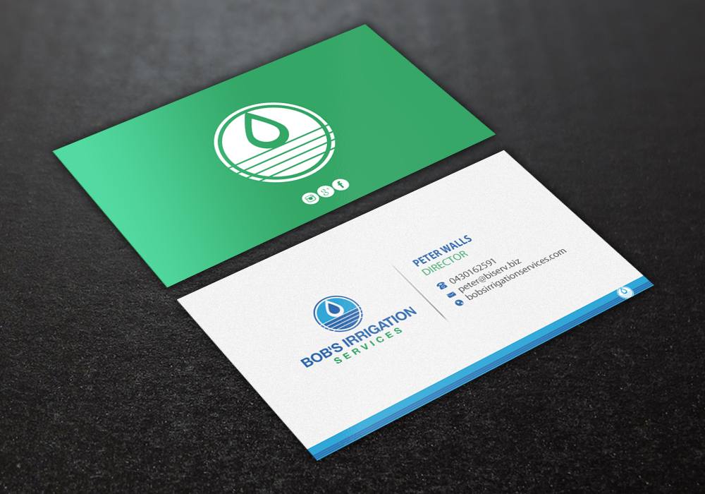 Design de Carte de Visite par Brand aid pour Bob's Irrigation Services | Design #15805562