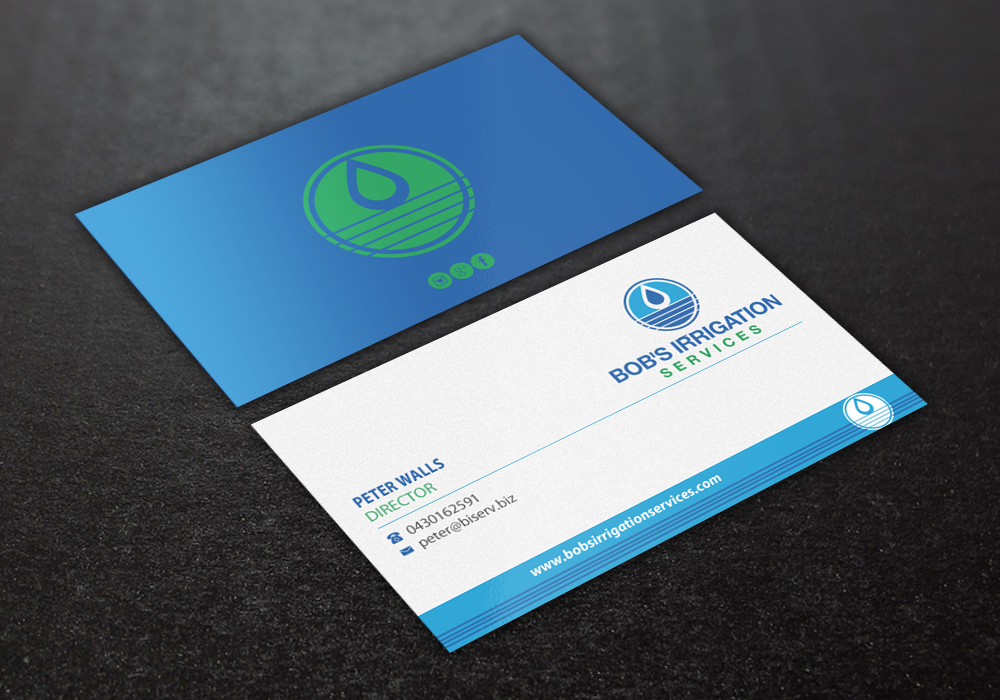 Diseño de Tarjeta de Presentación por Brand aid para Bob's Irrigation Services | Diseño #15805567