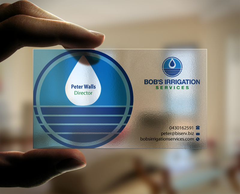 Visitenkarten-Design von Brand aid für Bob's Irrigation Services | Design #15805573