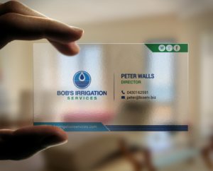 Visitenkarten-Design von chandrayaan.creative für Bob's Irrigation Services | Design: #15805578