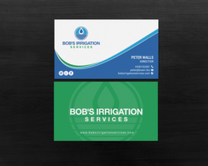 Visitenkarten-Design von chandrayaan.creative für Bob's Irrigation Services | Design: #15807726