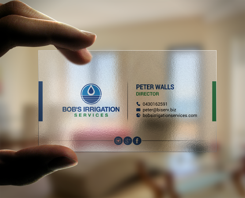 Visitenkarten-Design von chandrayaan.creative für Bob's Irrigation Services | Design #15807769
