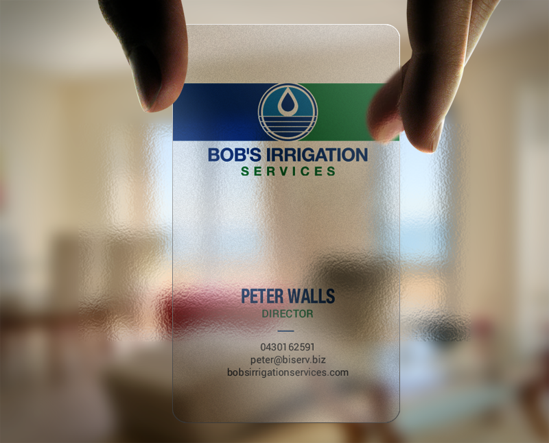 Diseño de Tarjeta de Presentación por chandrayaan.creative para Bob's Irrigation Services | Diseño #15807853