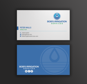 Business Card Design by chandrayaan.creative for Bob's Irrigation Services | Design #15817957