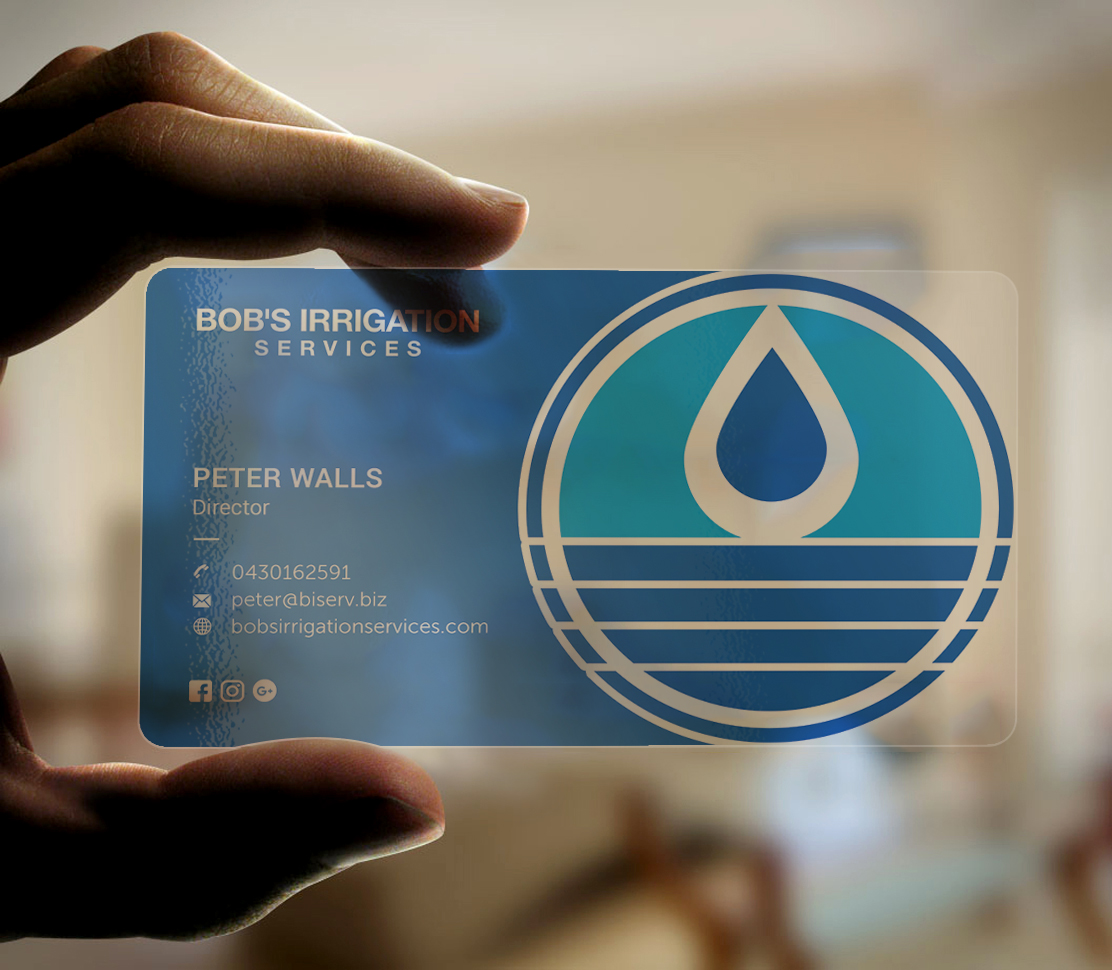 Visitenkarten-Design von Graphic Flame für Bob's Irrigation Services | Design #15796953