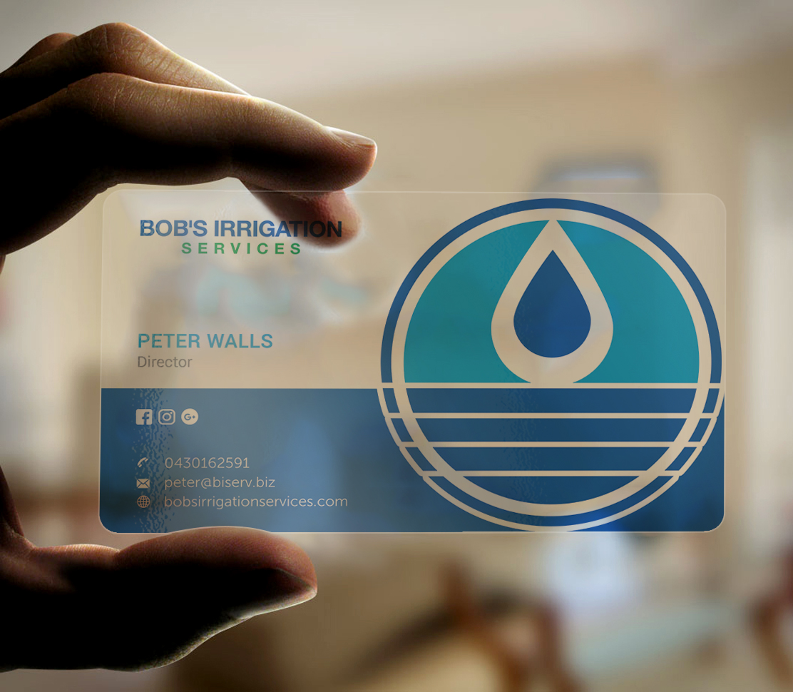 Business Card Design by Graphic Flame for Bob's Irrigation Services | Design #15796960