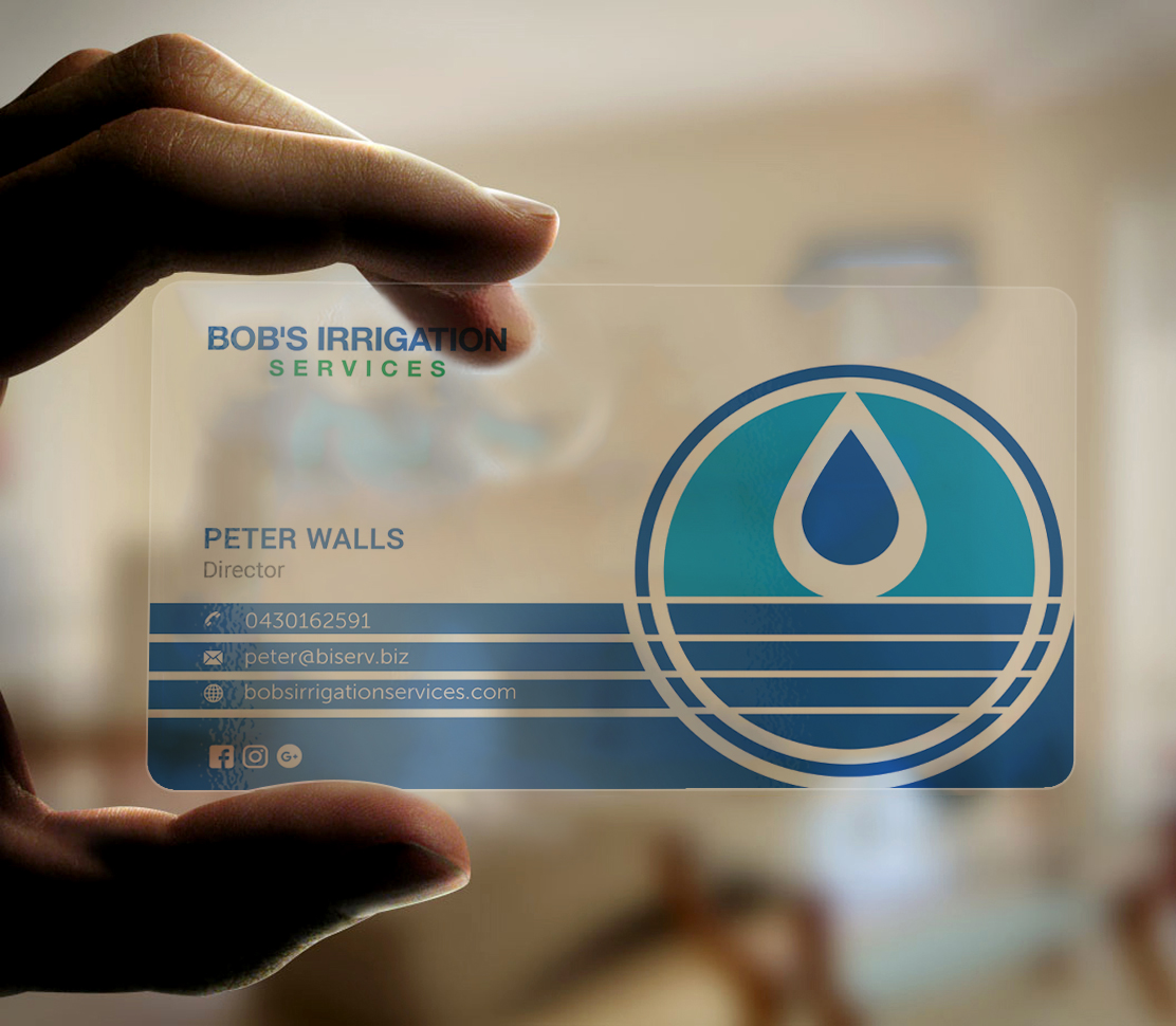 Visitenkarten-Design von Graphic Flame für Bob's Irrigation Services | Design #15796961