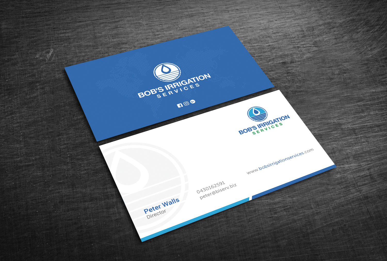 Design de Carte de Visite par Graphic Flame pour Bob's Irrigation Services | Design #15796978