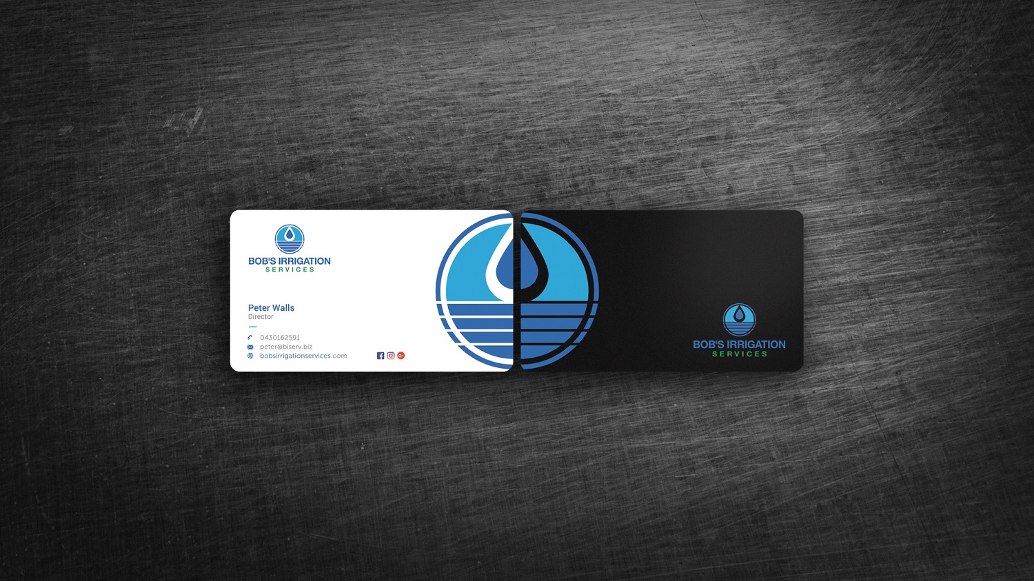 Visitenkarten-Design von Graphic Flame für Bob's Irrigation Services | Design #15796980