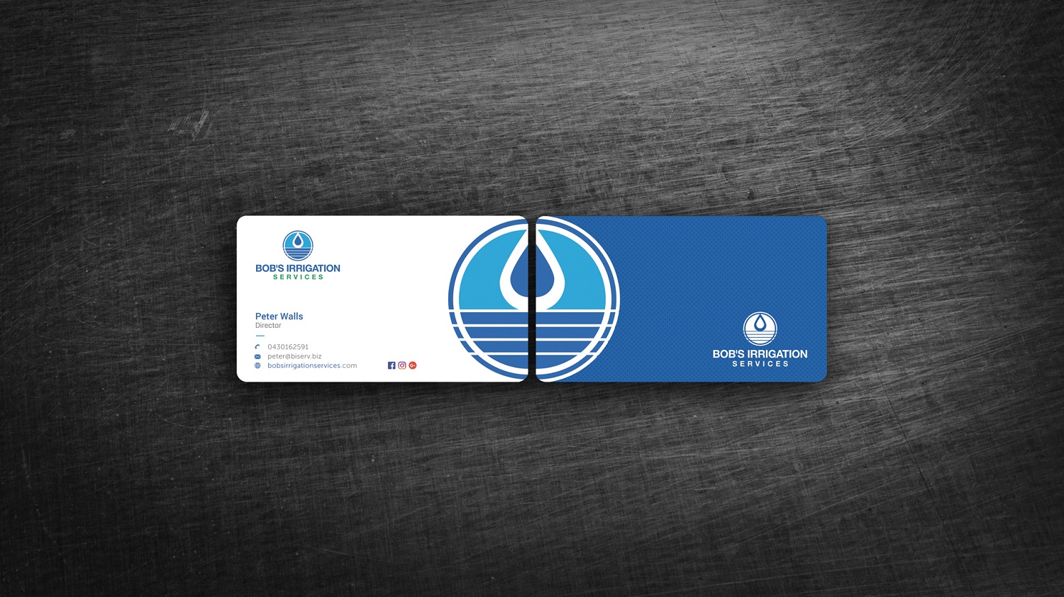 Visitenkarten-Design von Graphic Flame für Bob's Irrigation Services | Design #15796982