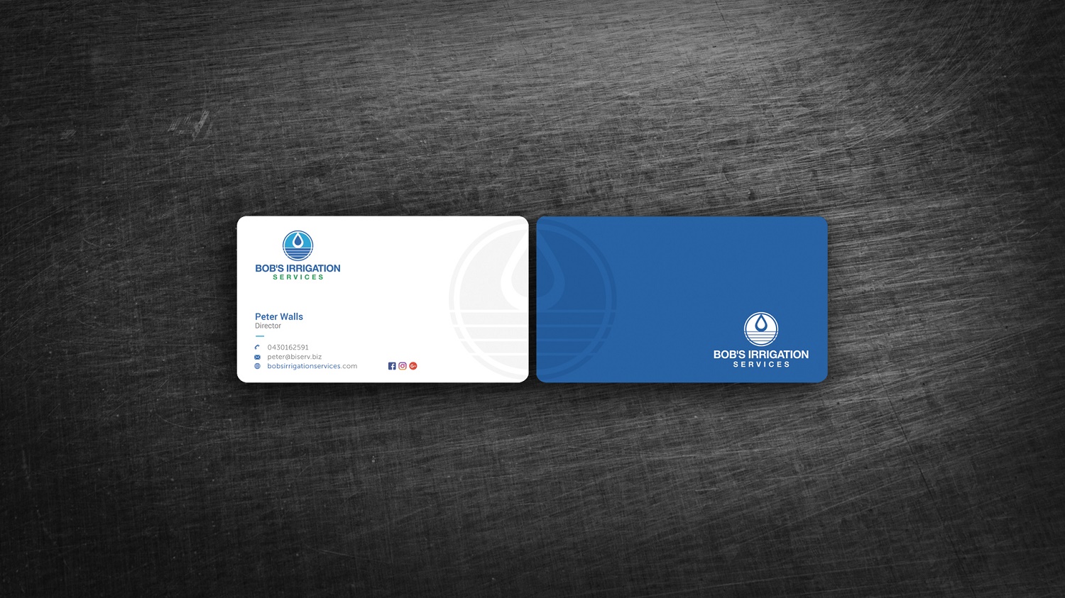 Visitenkarten-Design von Graphic Flame für Bob's Irrigation Services | Design #15806238