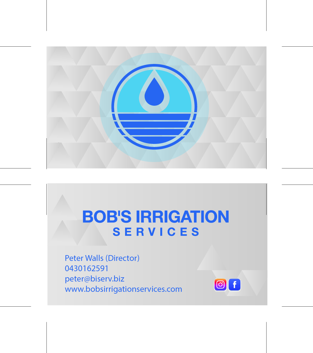 Visitenkarten-Design von gagana91 für Bob's Irrigation Services | Design #15794914